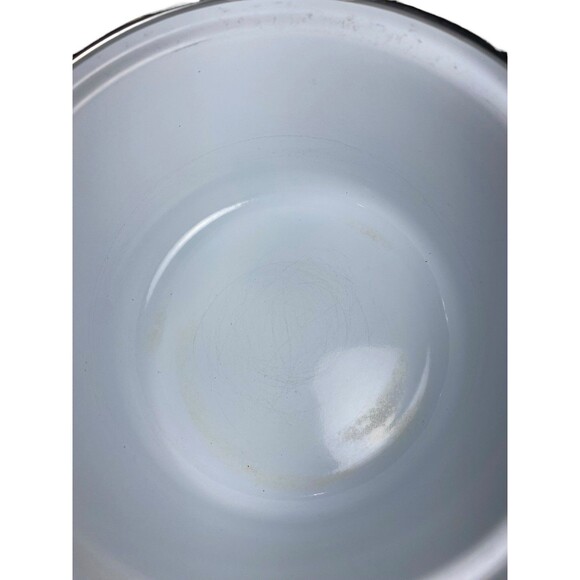 Vintage GMI Enamelware 3 Piece Pot Set w/Lids - Fruit Design - Great Condition - Picture 4 of 16